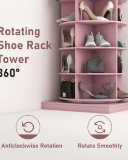 Organizador Zapatos Giratorio 6 Niveles Rotación de 360°