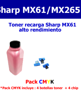 Kit Toner recarga Sharp MX-2651 / MX-61