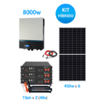 Kit Solar Autónomo Hogar 8000w Híbrido base