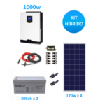 Kit Solar Hogar 1000w Híbrido Ampliado