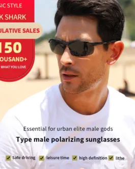 Gafas de sol aluminio y magnesio para hombre, lentes de sol HD polarizadas para conductores de conducción, de color