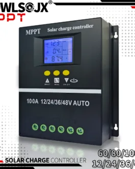 Control de carga Solar MPPT 100A 80A 60A, 12V, 24V, 36V, 48V, Panel Solar, regulador de batería de plomo ácido/litio, USB dual