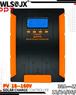 POWLSOJX-controlador Solar automático MPPT 30A-120A, regulador PV de alta eficiencia y cargador de batería para plomo ácido y litio, 12V-48V