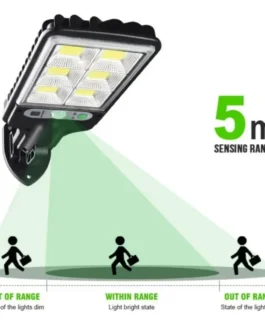 Potente lampara LED Solar de pared para patio, 3 modos, detección de movimiento humano, jardín, terraza, puerta de garaje, alumbrado público