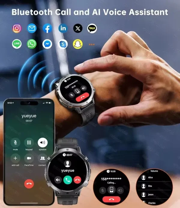 2025 nuevo x3 1000mah batería grande hombres reloj inteligente gps brújula 10atm profesional impermeable bluetooth llamada deportes hombre smartwatch
