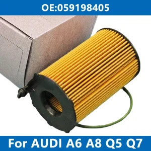 1/6/10 Uds filtro de aceite de motor de coche 059198405 para AUDI B8 C7 D4 A4 A6 A7 A8 Q5 Q7 3.0TDI quattro Avant Allroad para VW TOUAREG 3,0 V6