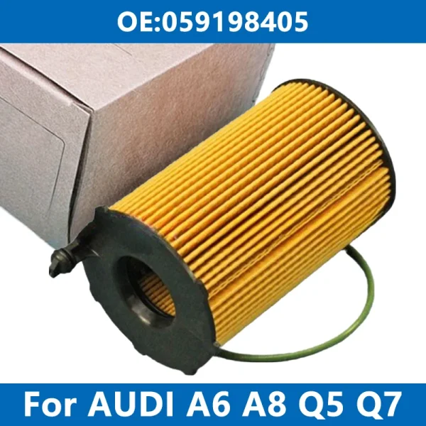 1/6/10 Uds filtro de aceite de motor de coche 059198405 para AUDI B8 C7 D4 A4 A6 A7 A8 Q5 Q7 3.0TDI quattro Avant Allroad para VW TOUAREG 3,0 V6