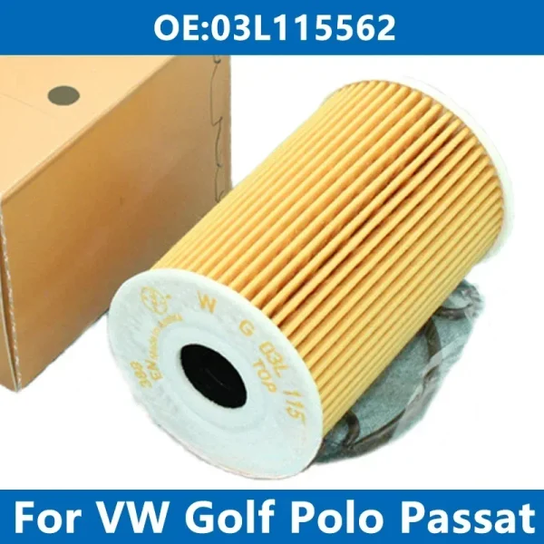 1/6/10 Uds filtro de aceite de coche 03L115562 para VW AMAROK CADDY Golf V VI Jetta Polo Tiguan Passat B6 B7 SCIROCCO 1,6 2,0 TDI SEAT SKODA
