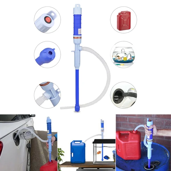bomba de transferencia de aceite líquido, bomba de agua alimentada por coche eléctrico al aire libre, bombas de succión de transferencia de gas y combustible, aceite de transferencia de líquido