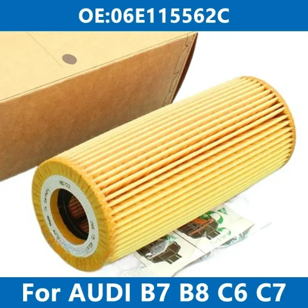 1/6/10 Uds filtro de aceite de coche 06E115562C para VW TOUAREG AUDI B7 B8 C6 C7 A4 S4 A5 S5 A6 A7 A8 Q5 Q7 2,4 2,8 3,2FSI 3,0TFSI 30 45 50