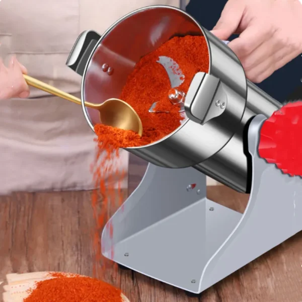 Molinillo para cocina 1000G, 220, máquina trituradora de granos, café en polvo, hierbas, ají seco, cereales, especias, alta velocidad, para alimentos secos - Imagen 3
