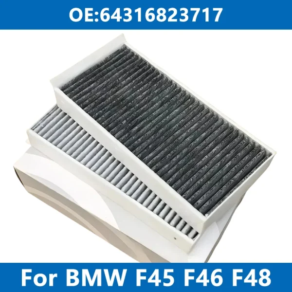 Condicionador de coche con filtro de aire de cabina de 2 piezas 64316823717 Para BMW F40 F45 F44 F46 F48 F39 116d 118i 220d 225 X1 X2 Mini F54 ~ F60 Cooper