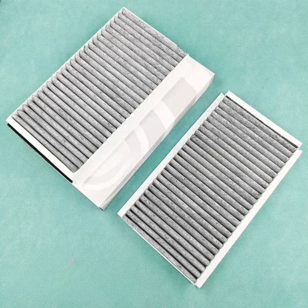 Filtro de aire de cabina de acondicionador de coche de 2 piezas 64319171858 Para BMW E60 E61 E63 Touring 520d 520i 523 525xi Xdrive 525xd 530 535 630 645ci - Imagen 4