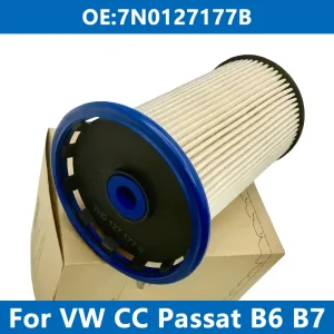 1/6 Uds filtro de combustible de motor de coche 7N0127177B PU8008 para VW CC PASSAT B6 B7 SHARAN TIGUAN AUDI Q3 SEAT ALHAMBRA 2,0 TDI diésel