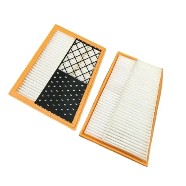 2 uds filtro de aire de motor de coche A6420940404 para Mercedes Benz W204 W211 W221 C320 C350 E280 S320 S350 CLS GLK ML R OM642 2005- - Imagen 5
