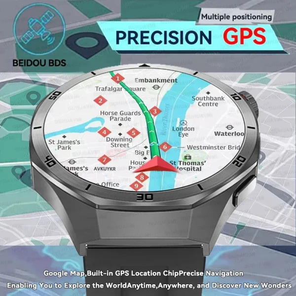 2025 para android ios reloj dt5pro reloj inteligente 4gb memoria grande navegación gps reproductor mp3/mp4 aplicación descargar deportes trackr smartwatch