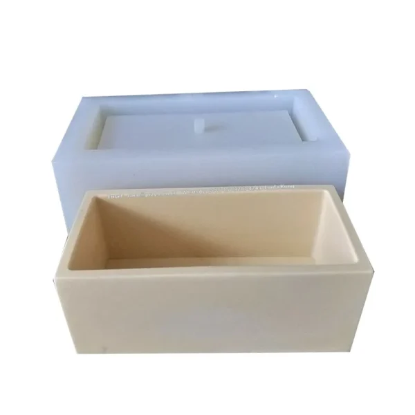 Moldes grandes para macetas de silicona, maceta para plantas de jardín, moldes de hormigón, maceta rectangular de cemento, macetas suculentas, moldes de arcilla para manualidades del hogar - Imagen 4