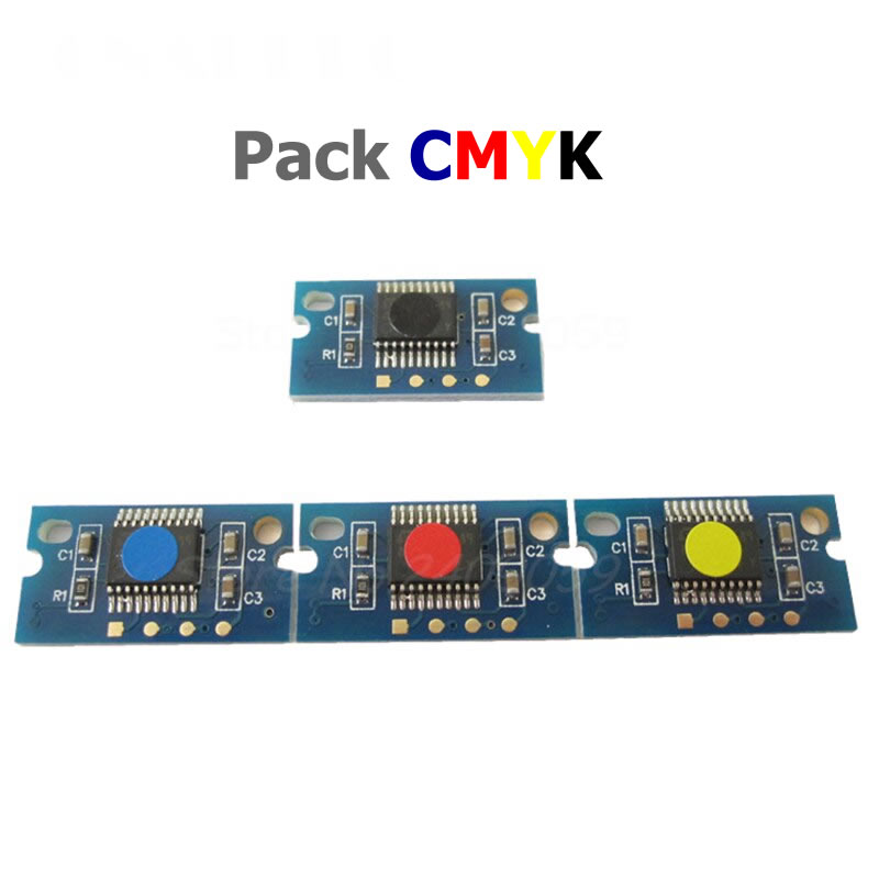 Pack x 4 Chip Toner Konica Minolta 8650